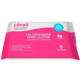 Chlorhexidine Wash Cloth 1x8