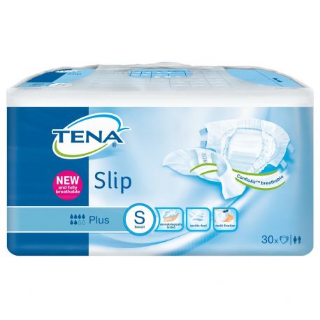 TENA SLIP PLUS SMALL BLUE (CASE) 3X30