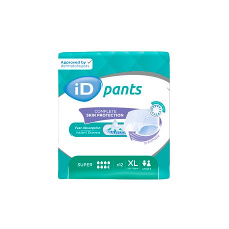 ID PANTS SUPER XL GREEN (CASE) 4X12