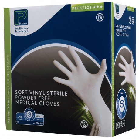 Soft Vinyl Sterile P/F Gloves