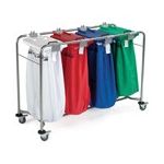 Laundry Trolley | Linen Baskets on Wheels with 1 to 4 Bag Available